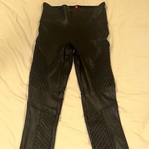 Spanx Black Faux Leather Leggings